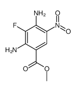methyl 2,4-diamino-3-fluoro-5-nitrobenzoate结构式