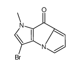 3-bromo-1-methylpyrrolo[2,3-b]pyrrolizin-8-one结构式