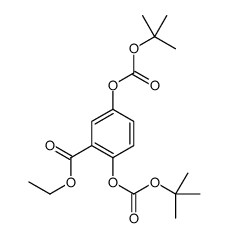 ethyl 2,5-bis[(2-methylpropan-2-yl)oxycarbonyloxy]benzoate结构式