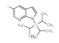 5-氯-1-三异丙基甲硅烷基-1H-吡唑并[2,3-b]吡啶结构式
