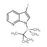 1-[(1,1-二甲基乙基)二甲基硅酯]-3-碘-1H-吡咯并[2,3-B]吡啶结构式