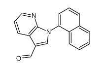 1-naphthalen-1-ylpyrrolo[2,3-b]pyridine-3-carbaldehyde结构式
