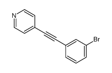 4-[2-(3-bromophenyl)ethynyl]pyridine结构式