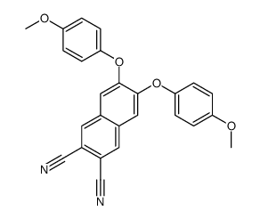 6,7-bis(4-methoxyphenoxy)naphthalene-2,3-dicarbonitrile结构式