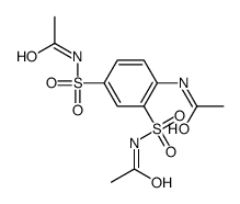 N-[2,4-bis(acetylsulfamoyl)phenyl]acetamide结构式