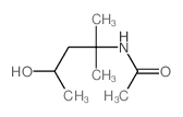 N-(4-hydroxy-2-methyl-pentan-2-yl)acetamide结构式