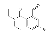 4-bromo-N,N-diethyl-2-formylbenzamide结构式