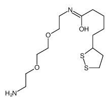 N-[2-[2-(2-aminoethoxy)ethoxy]ethyl]-5-(dithiolan-3-yl)pentanamide结构式