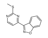 3-(2-methylsulfanylpyrimidin-4-yl)-1,2-benzoxazole结构式
