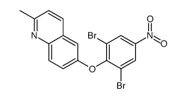 6-(2,6-dibromo-4-nitrophenoxy)-2-methylquinoline结构式
