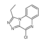 4-氯-1-乙基-[1,2,4]噻唑并[4,3-a]喹噁啉结构式