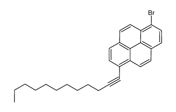 1-bromo-6-dodec-1-ynylpyrene结构式