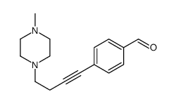4-[4-(4-methylpiperazin-1-yl)but-1-ynyl]benzaldehyde结构式