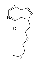 4-chloro-5-[2-(2-methoxyethoxy)ethyl]pyrrolo[3,2-d]pyrimidine结构式