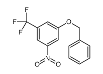 1-nitro-3-phenylmethoxy-5-(trifluoromethyl)benzene结构式