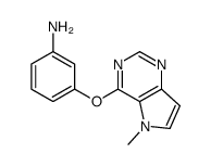3-(5-methylpyrrolo[3,2-d]pyrimidin-4-yl)oxyaniline结构式