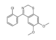4-(2-chlorophenyl)-6,7-dimethoxy-2H-1,3-benzothiazine结构式