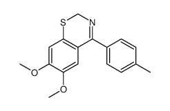 6,7-dimethoxy-4-(4-methylphenyl)-2H-1,3-benzothiazine结构式