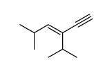 5-methyl-3-propan-2-ylhex-3-en-1-yne结构式
