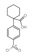 1-(4-NITROPHENYL)-CYCLOHEXANECARBOXYLIC ACID结构式
