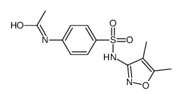 N-[4-[(4,5-dimethyl-1,2-oxazol-3-yl)sulfamoyl]phenyl]acetamide结构式