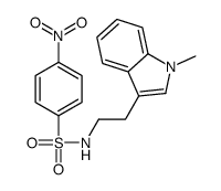 N-[2-(1-methylindol-3-yl)ethyl]-4-nitrobenzenesulfonamide结构式