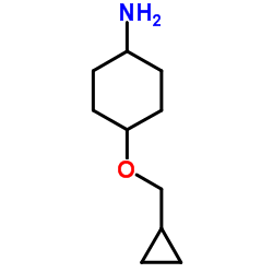 4-(Cyclopropylmethoxy)cyclohexanamine结构式