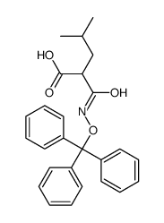 4-methyl-2-(trityloxycarbamoyl)pentanoic acid结构式