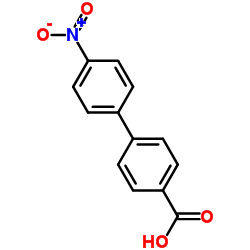 4’-硝基联苯-4-羧酸结构式