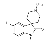 1,2-DIHYDRO-2-OXO-1'-METHYLSPIRO[5-BROMO-3H-INDOLE-3,4'-PIPERIDINE]结构式