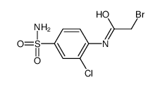 2-bromo-N-(2-chloro-4-sulfamoylphenyl)acetamide结构式