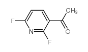 1-(2,6-二氟-3-吡啶基)乙酮结构式