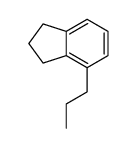 4-propyl-2,3-dihydro-1H-indene结构式