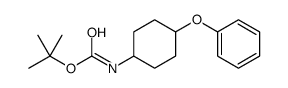 tert-butyl N-(4-phenoxycyclohexyl)carbamate结构式