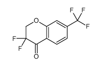 3,3-difluoro-7-(trifluoromethyl)-2H-chromen-4-one结构式