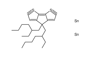 4,4-bis(2-ethylhexyl)-4H-cyclopenta-[2,1-b:3,4-b']dithiophene结构式