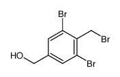 [3,5-dibromo-4-(bromomethyl)phenyl]methanol结构式