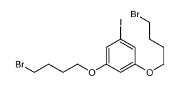 1,3-bis(4-bromobutoxy)-5-iodobenzene结构式