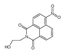 2-(2-hydroxyethyl)-6-nitrobenzo[de]isoquinoline-1,3-dione结构式