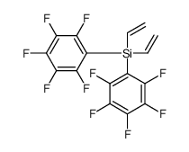 bis(ethenyl)-bis(2,3,4,5,6-pentafluorophenyl)silane结构式