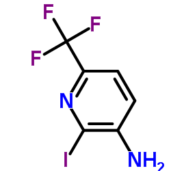 3-氨基-2-碘-6-(三氟甲基)-吡啶结构式