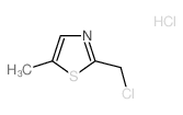 2-(氯甲基)-5-甲基-1,3-噻唑盐酸盐结构式