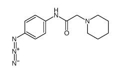 N-(4-azidophenyl)-2-piperidin-1-ylacetamide结构式