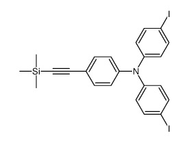 N,N-bis(4-iodophenyl)-4-(2-trimethylsilylethynyl)aniline结构式