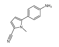 5-(4-aminophenyl)-1-methylpyrrole-2-carbonitrile结构式