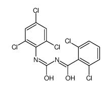 2,6-dichloro-N-[(2,4,6-trichlorophenyl)carbamoyl]benzamide结构式