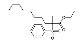 ethyl 2-(benzenesulfonyl)-2-methyldecanoate结构式