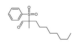 2-(benzenesulfonyl)-2-methyldecanal结构式