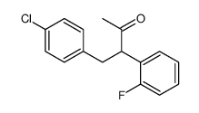 4-(4-chlorophenyl)-3-(2-fluorophenyl)butan-2-one结构式