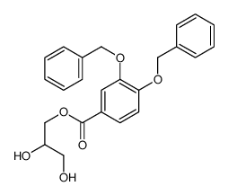 2,3-dihydroxypropyl 3,4-bis(phenylmethoxy)benzoate结构式